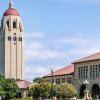 Stanford campus with view of Hoover Tower
