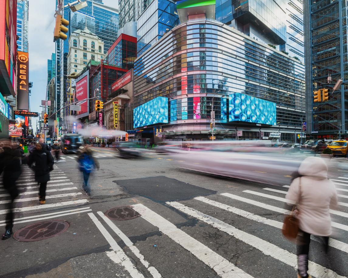 Camera in Times Square