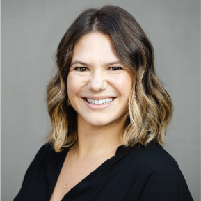 Photo of woman wearing a black top