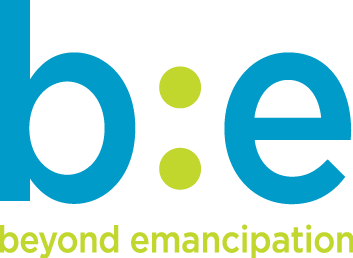 b:e in logo format