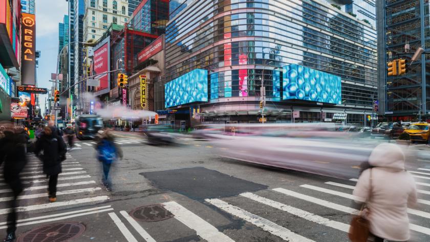Camera in Times Square