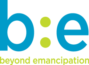 b:e in logo format