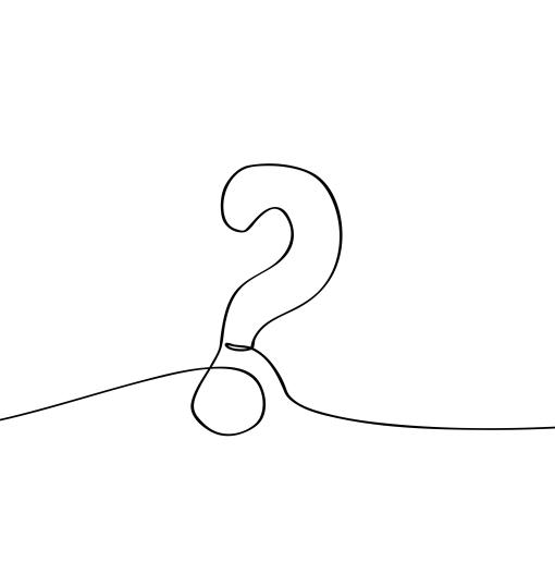 Question line drawing