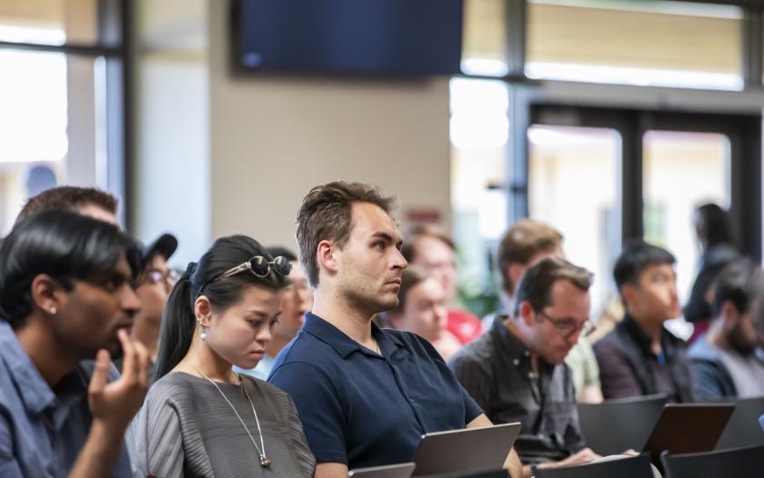 people sitting in a classroom