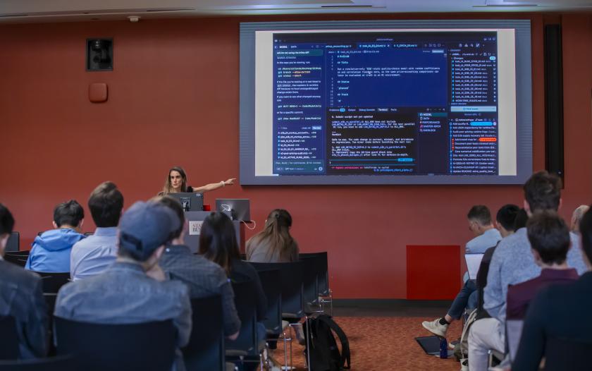 people sitting in a classroom